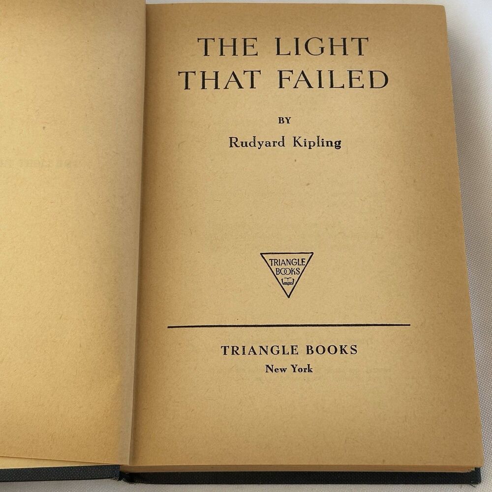 The Light That Failed Hardcover Book by Rudyard Kipling